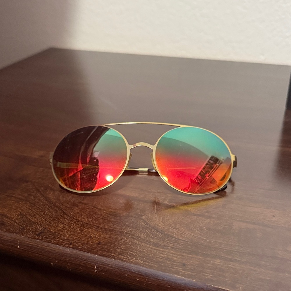 Michael Kors Stylish Gold Aviator Sunglasses